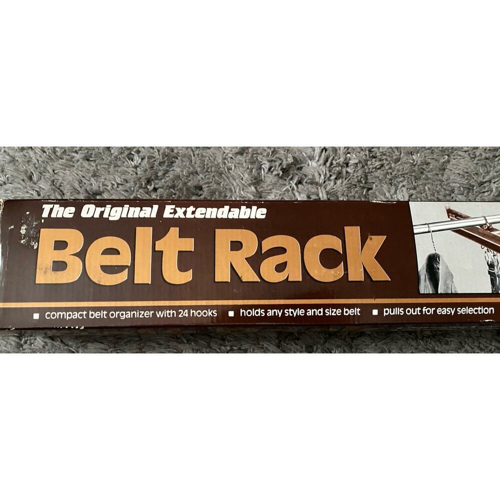 The Original Extendable Belt Rack Vintage Space Saver Belt Rack - Picture 2 of 11